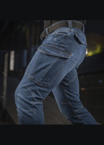 Комбинированные демисезонные джинсы aggressor dark denim (32/30) M-TAC