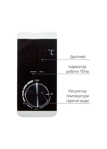 Водонагрівач 30 л, сухий ТЕН 2х0,8 кВт D30V16J1 (D) K Thermo Alliance (322127742)