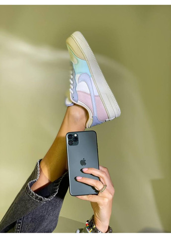 Бежевые демисезонные кроссовки мужские nike air force 1 shadow multicolor 2 найк аир форс 1 премиум No Brand