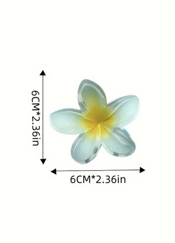 Заколка-крабік квітка 6 см China (354821393)