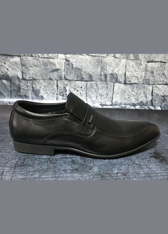 Черные мужские кожаные туфли, тm Everest