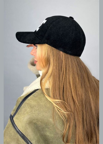 Бейсболка з пальтової діагоналі з вишивкою Lace Braxton (322999907)