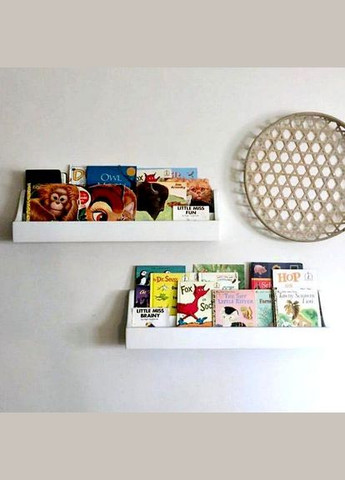 Настенная книжная полка из дерева Пикник зефир (КПГ-001020) No Brand (328079074)