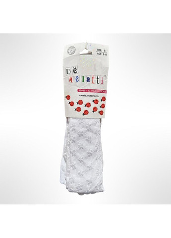 Дитячі колготки бавовняні для дівчаток De Білі (0716) Melatti (356005099)