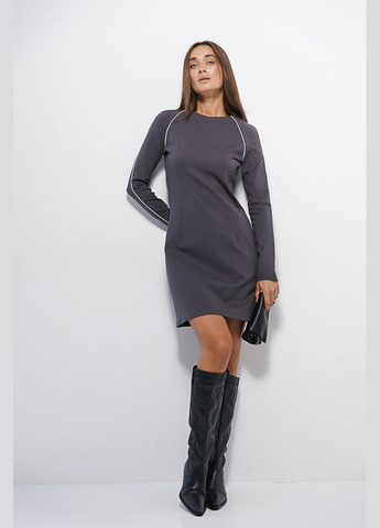 Сіра коротка сукня з трикотажу Arjen