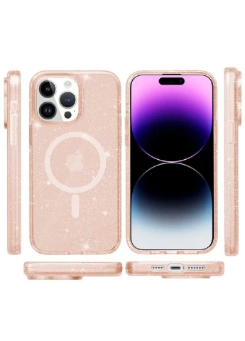 Чохол TPU Galaxy Sparkle (MagFit) для Apple iPhone 15 Pro (6.1") Epik (389816575)
