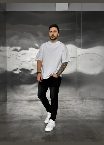 Белая базовая оверсайз футболка️🔝 Luna