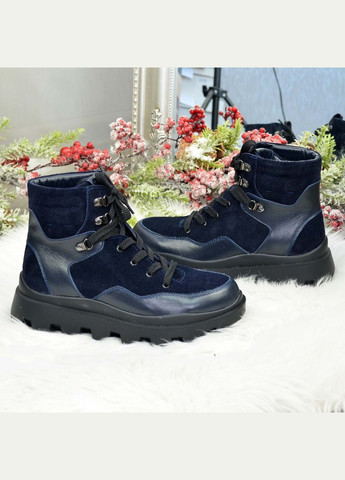 Черевики комбіновані жіночі спортивні, колір синій. 37 розмір Vasha para (304773303)