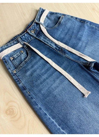 Джинси жіночі 2009 skater jeans банани з поясом сині Vanver - (380891502)