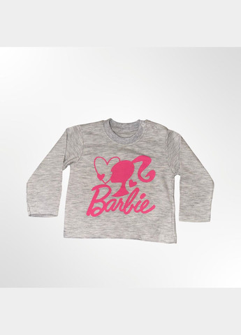 Комбинированный демисезонный комплект тройка barbie 74, 80, 86, 92 см розово-серый (0972-12) No Brand