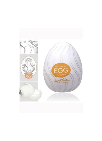 Мужской мастурбатор EGG Wavy (Яйцо) с мешочком для хранения и лубрикантом Tenga (392426541)
