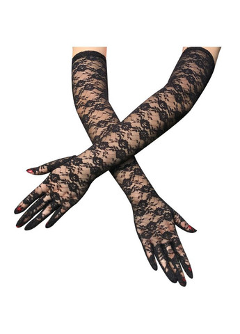 Мереживні довгі рукавички (30к026) No Brand (368895451)