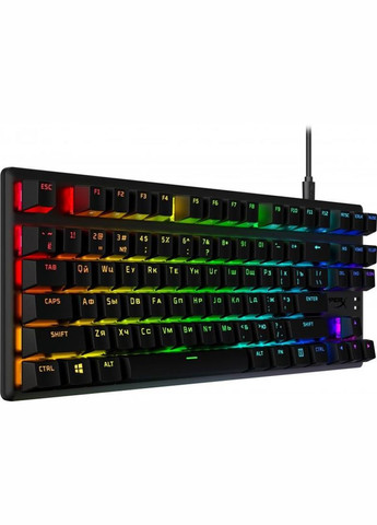 Клавиатура Alloy Origins Core PBT Red RGB Black (639N7AA) HyperX (315702668)