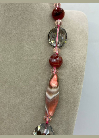 Бусы агат и чешское стекло 50 см No Brand (327273166)