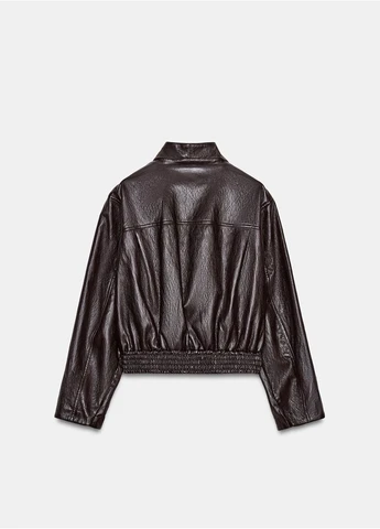 Темно-коричневая летняя куртка Zara