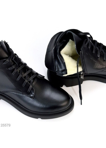 Черевики Madera з натуральної шкіри – Чорні No Brand (362648141)