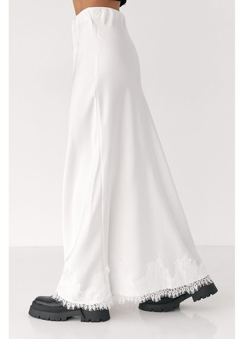 Сатинова спідниця з мереживом Lurex (372255460)