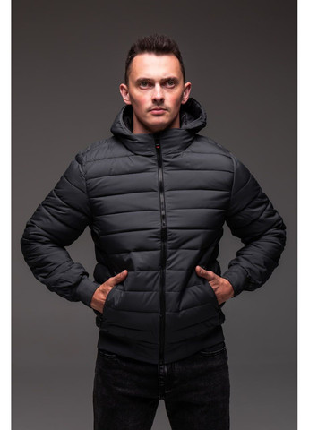 Серая демисезонная утепленная серая мужская куртка осень/весна No Brand