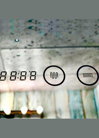 Зеркало LED DE-M3021 100смх75см сенсорное включение+подогрев+часы/темп, 630215 Dusel (316720385)