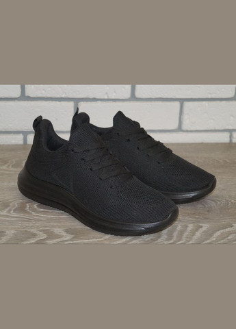 Черные демисезонные кроссовки мужские текстильные черные XIFA