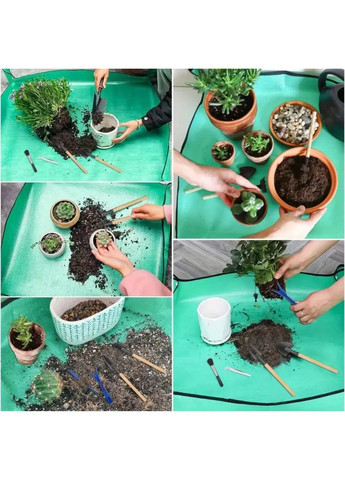 Складной садовый прямоугольный водонепроницаемый коврик для пересадки растений 75*100 см No Brand (323053157)