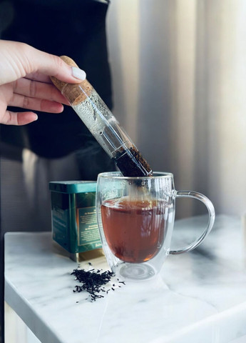 Стеклянный фильтр для чая портативный "Fil" 15см. No Brand (331173258)