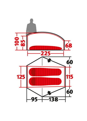 Палатка Exogen 2 ZG Green 231049 DAS301736 Wechsel (316469044)