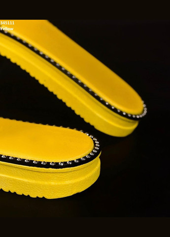 Жіночі шльопанці з блискітками жовтого кольору Flip Flops (292557827)