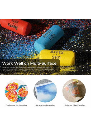 Сухий пастель ASP-0148A 48 кольорів (LC303472) Arrtx (323046295)