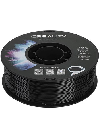 Пластик для 3D принтера ABS 1кг 1.75мм Black (3301020035) Creality (323105769)