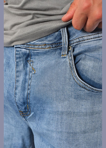 Шорты мужские джинсовые голубого цвета Let's Shop (297128527)