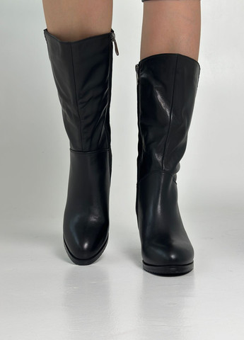 Напівчоботи жіночі зимові шкіряні на повну литку і високий підйом Mea Balan (305236703)