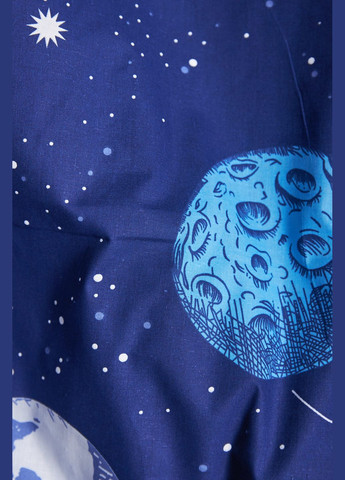 Комплект постільної білизни Бязь Gold Люкс «» Сімейні 160х220х2 наволочки 2х70х70 (MS-820004827) Moon&Star Planets (293148082)