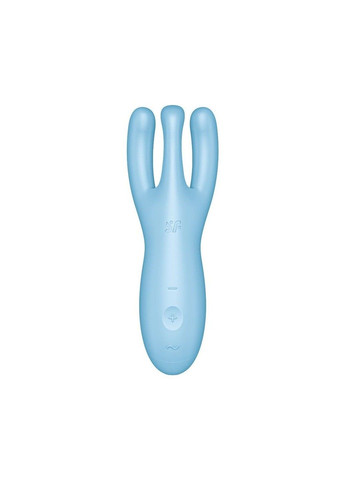 Клиторальный смарт вибратор Threesome 4 Blue с тремя пальчиками Satisfyer (292803168)