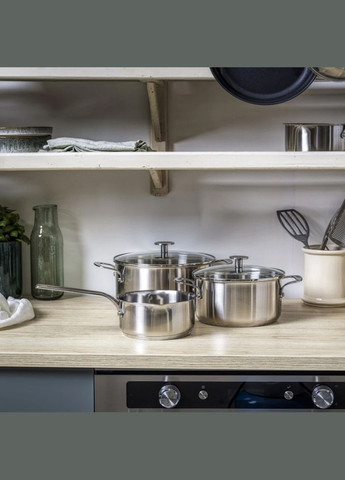 Набор посуды Stainless Steel 5 предметов 1,5/3,1/4,8 л CC005088001 KitchenAid (316467784)