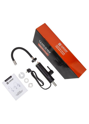 Проточник SDR-G8TR-Black многор. термопредохранение. гибкий вил. (3,3 кВт + датчик темп.) {10/1} Wezer (371881570)