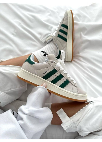 Сірі Осінні кросівки чоловічі adidas campus 00s crystal dark green адідас кампус No Brand