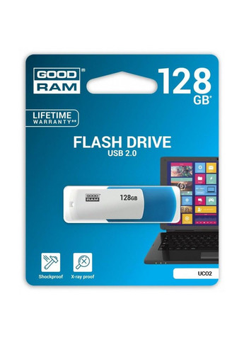 USB флеш накопичувач 128GB UCO2 Colour Mix USB 2.0 (UCO21280MXR11) Goodram 128gb uco2 color mix usb 2.0 (268140047)