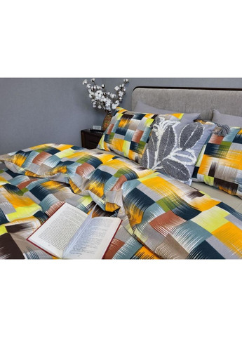 Постільна білизна з резинкою Фаворит/оливк., фланель(байка) Сімейний розмір, наволочки 50/70 No Brand (364214488)