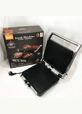 Гриль R.2684 електричний, сендвічниця, з регулятором температури та таймером 2000 Вт RAF (364664962)
