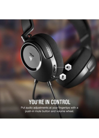 Гарнитура HS35 Surround v2 Carbon (CA-9011386-EU) Corsair (325684348)