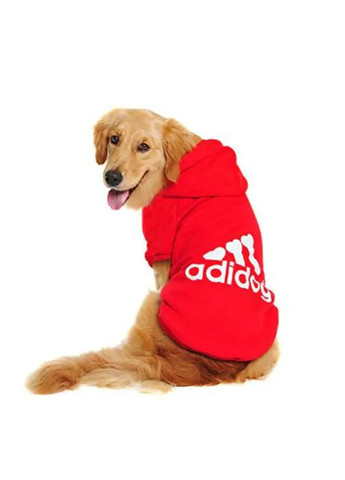 Толстовка для собак Adidog червона розмір XL No Brand (313034718)