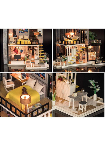 Румбокс Вереснева лісова Вілла Roombox September Forest Villa Інтер'єрний конструктор K-033 + купол No Brand (362452944)