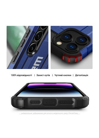 Чохол до мобільного телефона (ARM73716) ArmorStandart Panzer Xiaomi Redmi 13C 4G / Poco C65 Dark Blue (357238610)