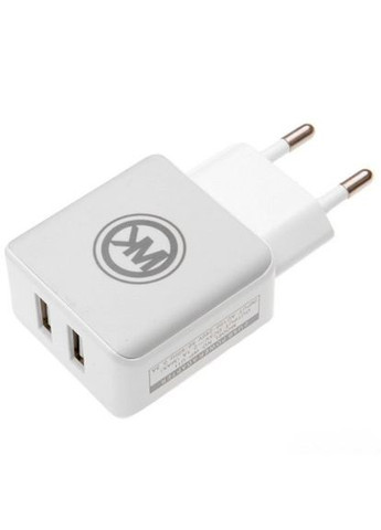 Комлект зарядного устройства WP-U11m Blanc 2.1A/2USB в комплекте кабель USB/МicroUSB 220V EU WK (340935500)