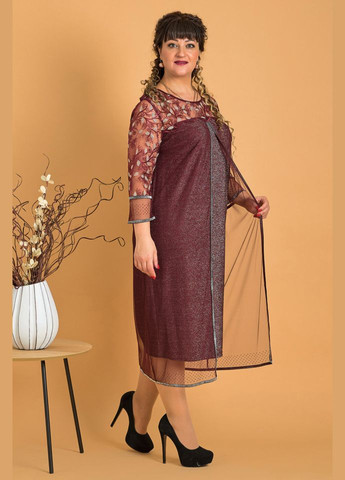 Бордова плаття 14225-11 Alenka Plus