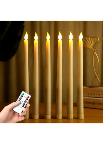 Набір Led свічок 6 шт. з пультом (2*ААА батарейки) No Brand (309028850)