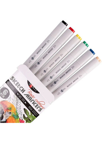 Набір маркерів Sketch Basic Colours, 6 шт. () Santi 390546 (328447667)