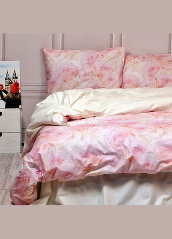 Постельное белье Розовое настроение Ранфорс Двуспальное на резинке MERISET (306739966)