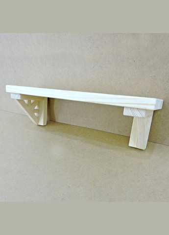 Настінна полиця з дерева Абсолют 70 бланже (НСП-704301) No Brand (328082077)